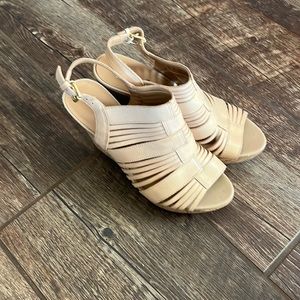 Franco Sarto Tan Wedges! 7.5!